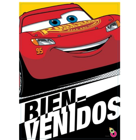 Afiche Cars Bienvenidos 2u